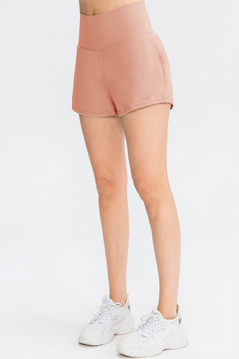 Elastic Waistband Yoga Shorts