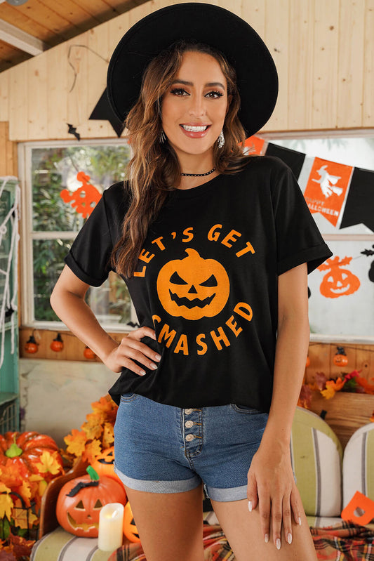 Halloween LET'S GET SMASHED Graphic Tee