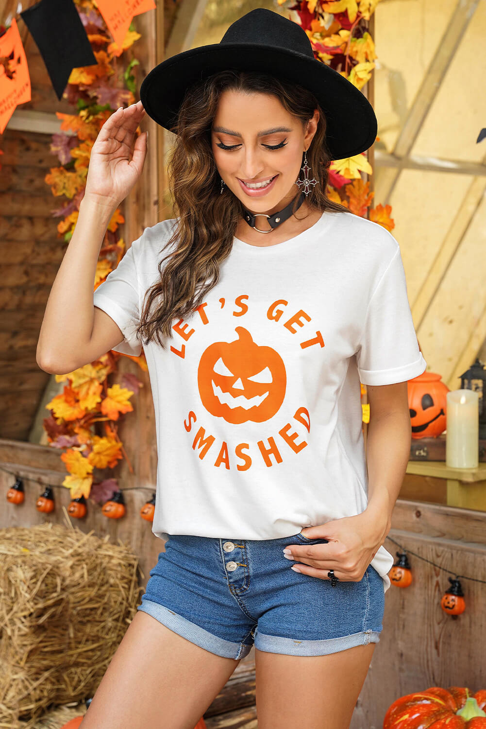 Halloween LET'S  GET SMASHED Graphic Tee