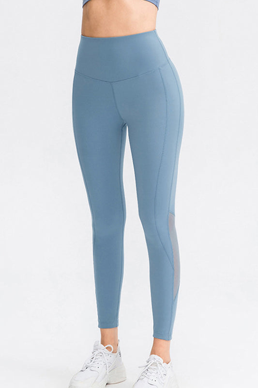 Spliced Mesh Yoga Leggings