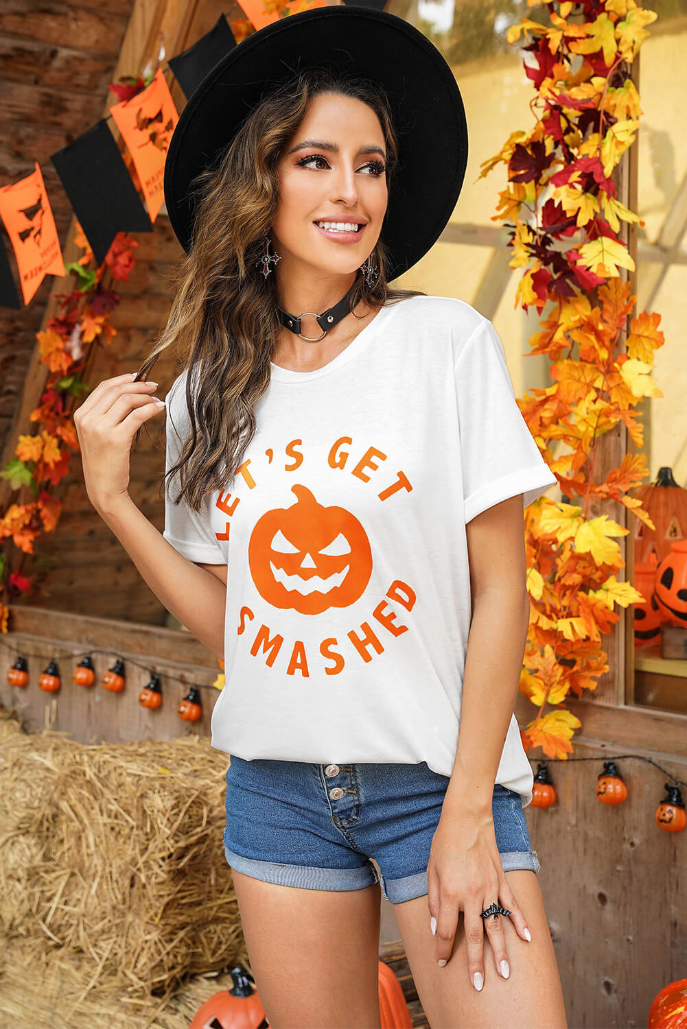 Halloween LET'S  GET SMASHED Graphic Tee