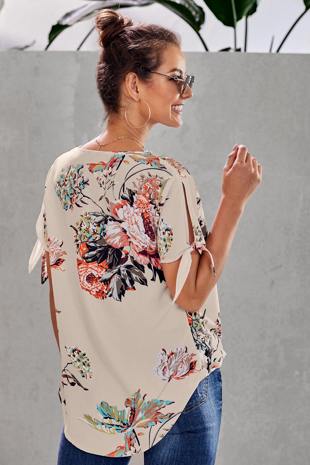 Floral Twist Top