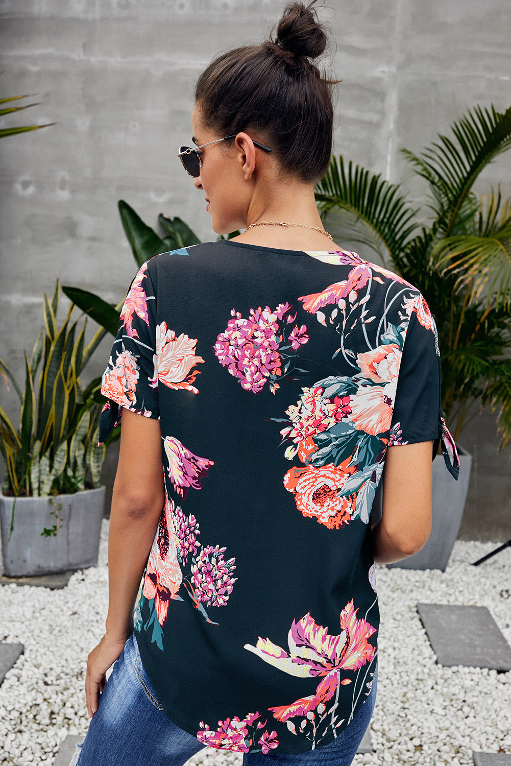 Floral Twist Top