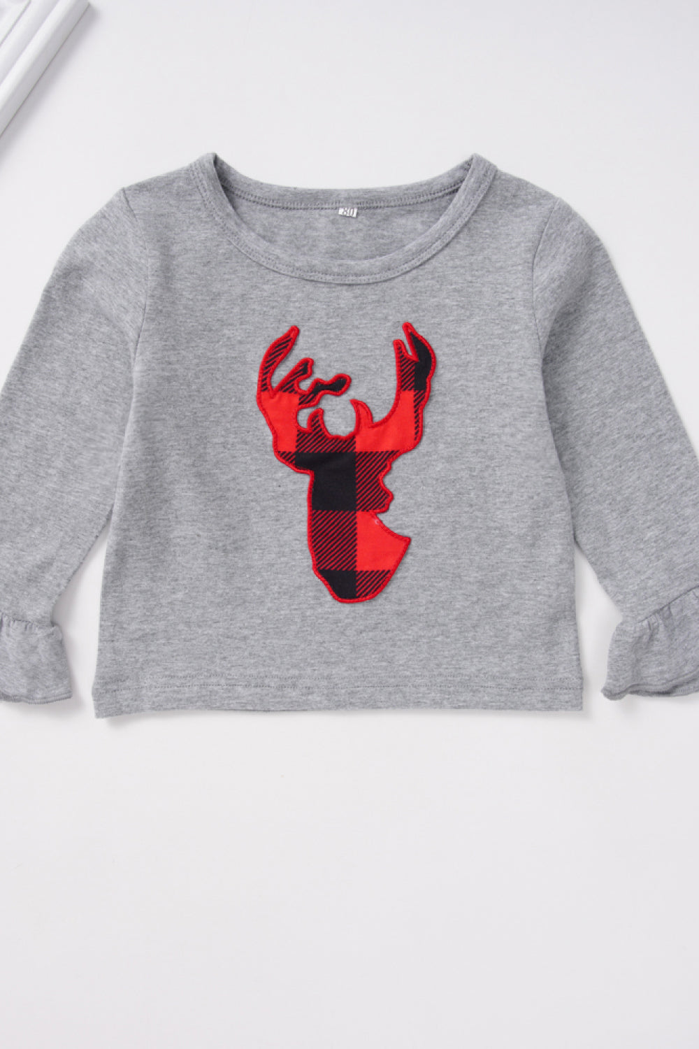 Kids Deer T-shirt and Plaid Pants Set